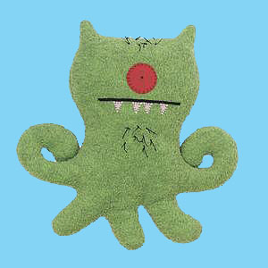 Target is the grandpa of he Uglydolls. As he always says: `Hair means I