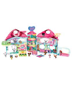 A magical playset that combines a house and a pet shop into one. Includes lots of magnet activated