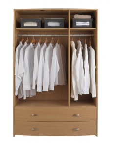 Unbranded Littlewoods Carlo 3-Door 2 Drawer Wardrobe