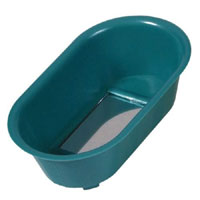 Unbranded Living World Oval Bath and Mirror Single