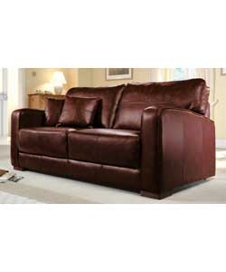 Lloyd Tan 3 Seater Leather Sofa