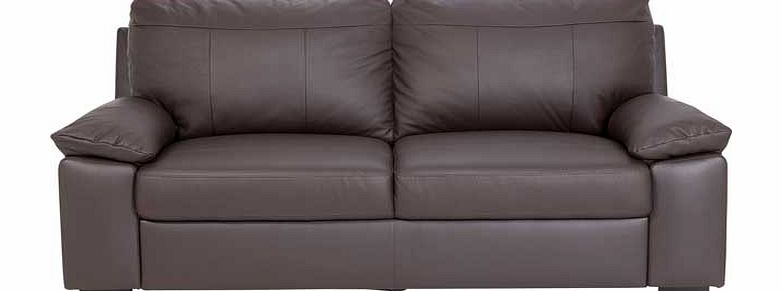 Unbranded Logan Leather and Leather Effect Large Sofa -