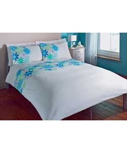 Lola Double Duvet Cover Set - Blue