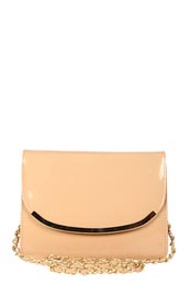 Unbranded Lolly Patent Framed Chain Strap Shoulder Bag