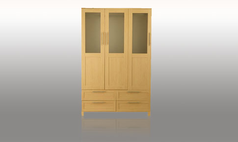 Unbranded Lomand three door wardrobe