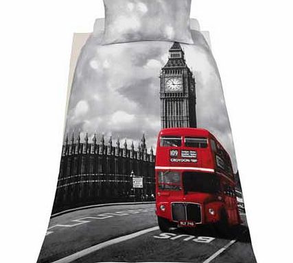 Unbranded London Bus Bedding Set - Single
