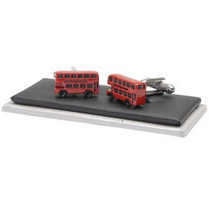 Unbranded London Bus cufflinks - Red