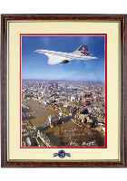 London Framed & Signed Concorde Print