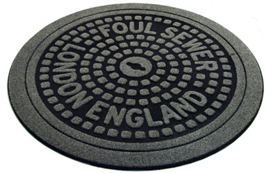 This authentic replica London manhole cover looks like the real thing and feels, we