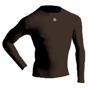 Unbranded Long Sleeve Bodyshirt Mock Neck( BLACK adult
