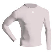 Unbranded Long Sleeve Bodyshirt Mock Neck (WHITE adult