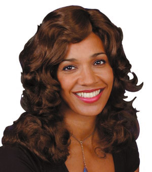 Long Starlet wig, brown