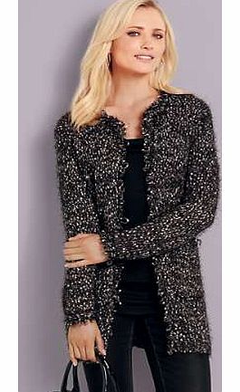 Unbranded Longline Fringe Edge Coatigan