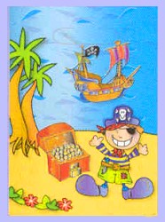 Loot bag - Pirate party - Pack of 8