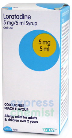 Unbranded Loratadine 5mg/5ml Syrup 100ml (Teva)