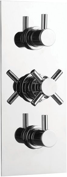 Unbranded Loreley 2 Outlet Triple Control Concealed Thermostatic Shower Valve
