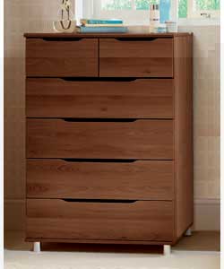 Lorenza Wenge 4 Plus 2 Drawer Chest