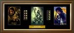Unbranded LOTR - The Two Towers - Trio Film Cell: 245mm x 540mm (approx). - black frame with black mount
