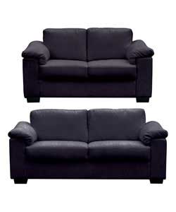 This contemporary fabric range has a modern box-shape, softened with fibre-filled arm cushions. Seat