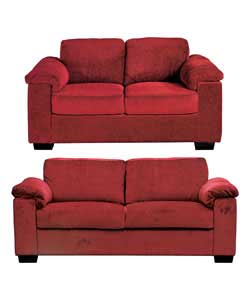 This contemporary fabric range has a modern box-shape, softened with fibre-filled arm cushions. Seat