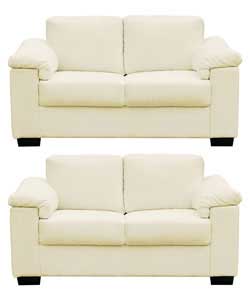 Unbranded Louisa Regular Sofa and Regular Sofa - Cream