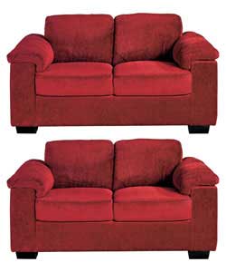 This contemporary fabric range has a modern box-shape, softened with fibre-filled arm cushions. Seat