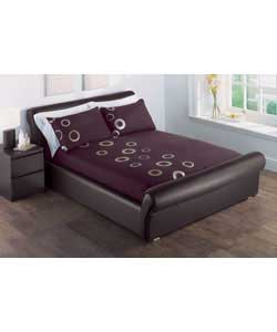 Love 2 Sleep Sequin Bubbles Double Duvet Cover Set - Brown