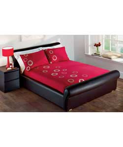 Love 2 Sleep Sequin Bubbles King Size Duvet Cover Set - Red