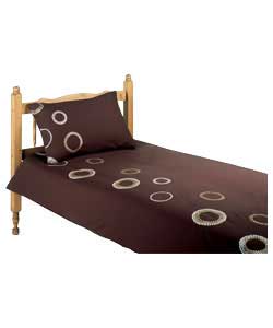 Love 2 Sleep Sequin Bubbles Single Duvet Set - Brown