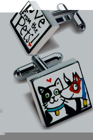Unbranded Love from the Pets Cufflinks
