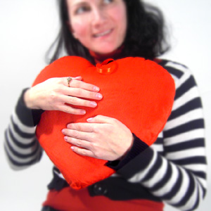 Unbranded Love Heart Cushion