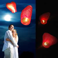Unbranded Love Heart Flying Lantern