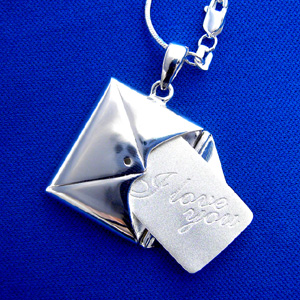 Unbranded Love Letter Pendant Silver Necklace