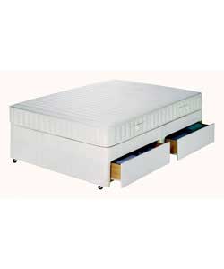 Love2Sleep Posture Springing Double Divan Memory - 4 Drawers