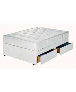 Love2Sleep Posture Springing King Size Divan Deluxe 4 Drawer