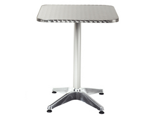 Unbranded Low aluminium square table