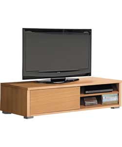 Unbranded Low Bench TV Unit with Doors- Oak Effect