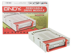 For use with hard drives  ZIP drives and LS-120 drivesEasy removal and installation using forceless 
