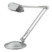 Desk Lamps - Low Energy Desk Lamp with Jointed Arm- Silver