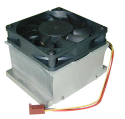 Direct mount heatsink with attached ball bearing cooling fanSimple installation using steel buckle c