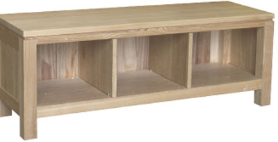 Unbranded LOW TV UNIT OILED HARDWOOD WOODSTOCK