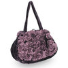 Unbranded Lua Velvet Ruffle Frame Bag in Damson -- BA405