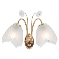 Lucinda Double Wall Light Brass Effect