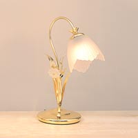 Lucinda Single Table Light Brass Effect