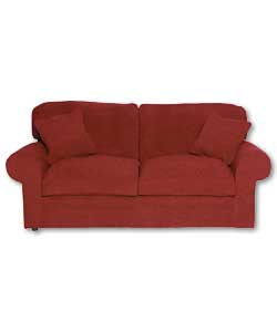 This classic scroll arm sofa is perfectly proporti