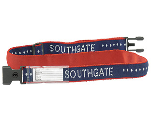 Unbranded Luggage Strap Navy Elasticated