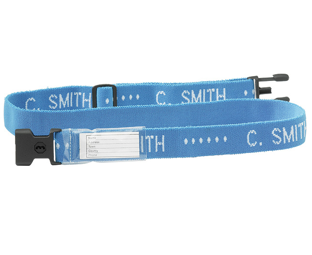 Unbranded Luggage Straps (2) Light Blue Elasticated