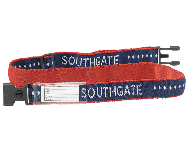 Unbranded Luggage Straps (2) Navy Elasticated