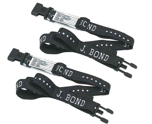 Unbranded Luggage Straps (Pair) Black Rigid