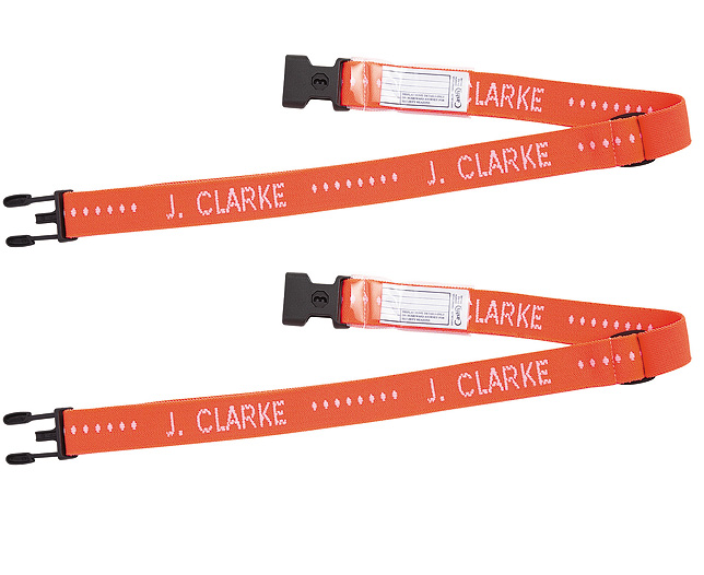 Unbranded Luggage Straps (Pair) Bright Pink Elasticated